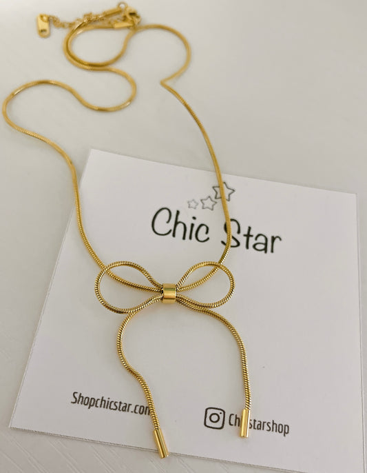 Bow Necklace