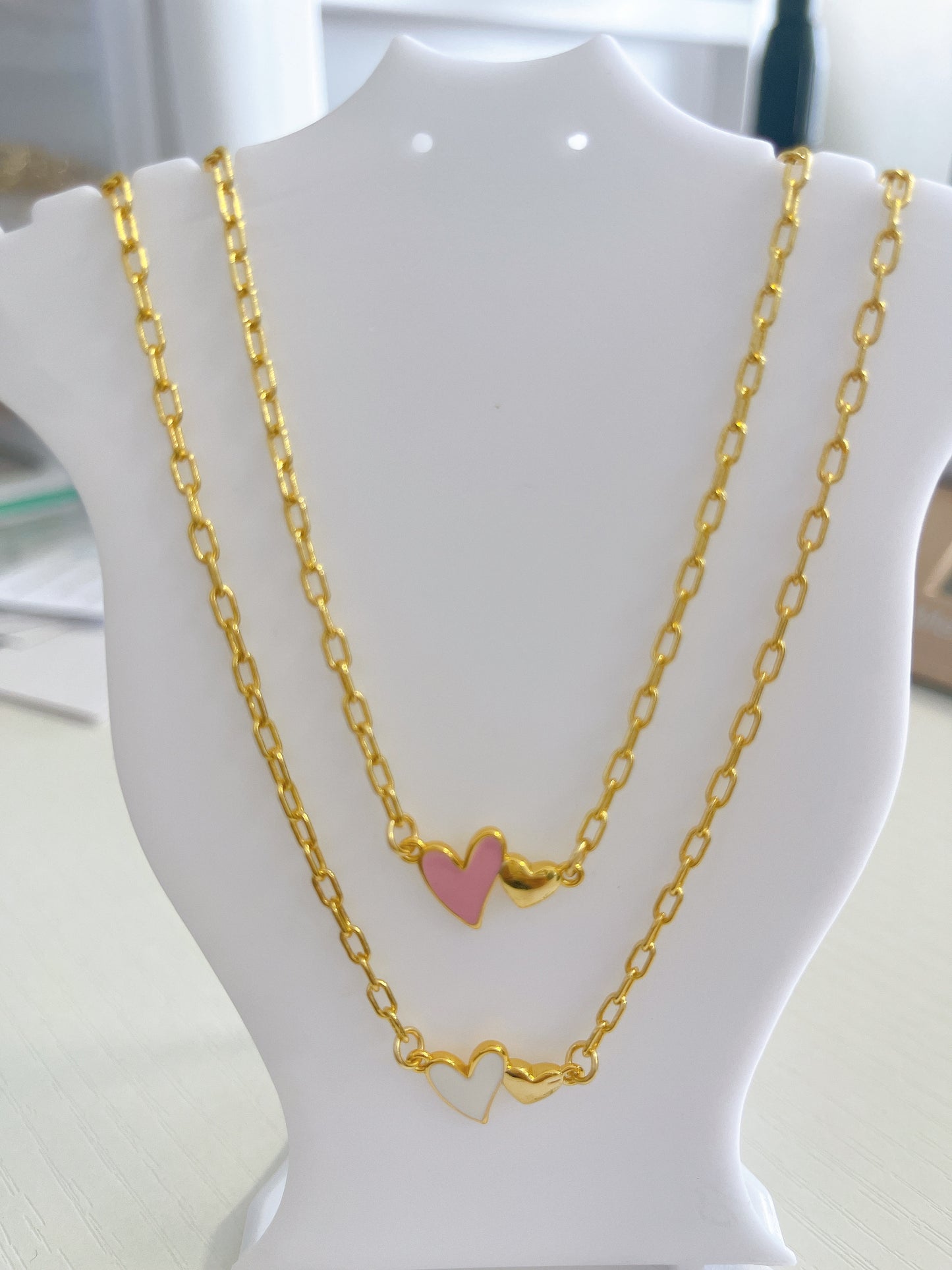 Heart Enamel Necklace