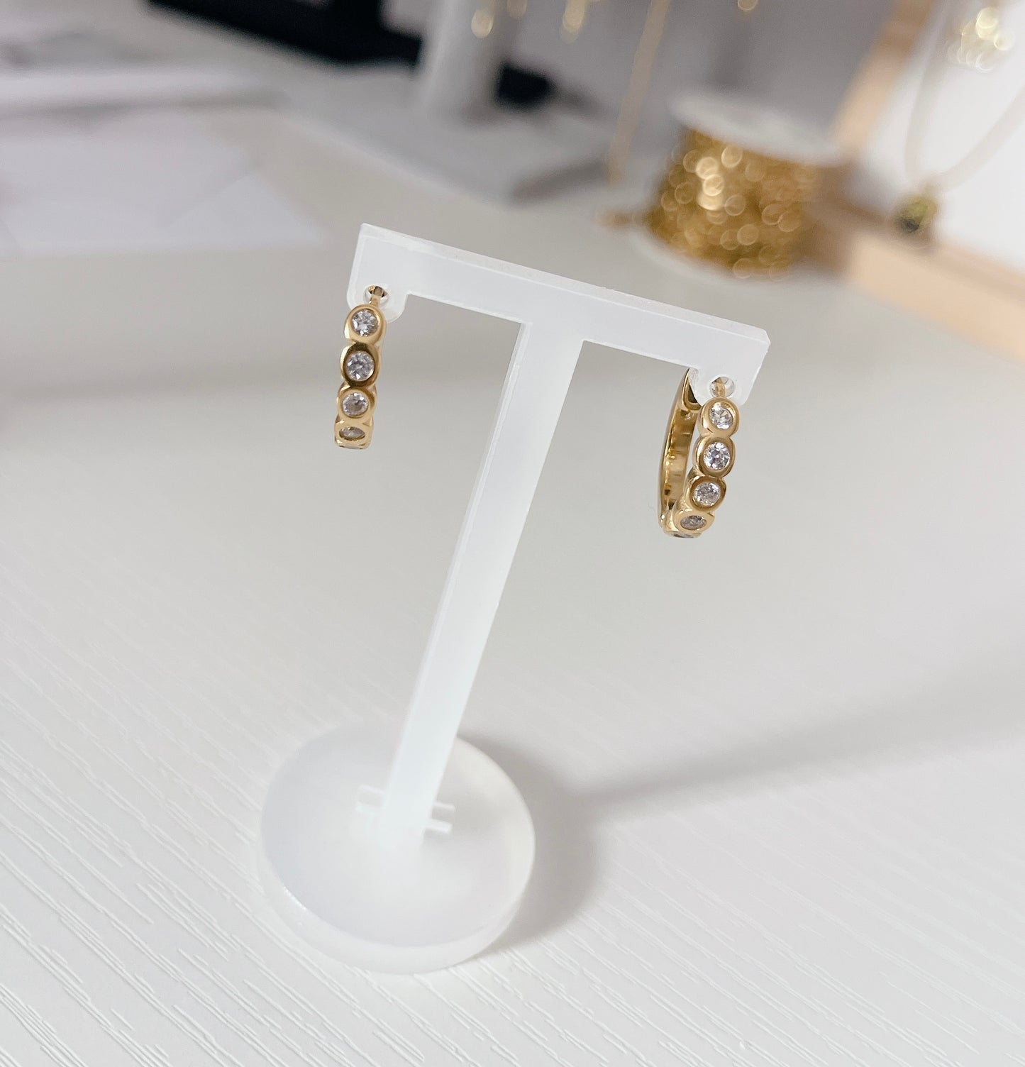 Crystal Hoop Earrings