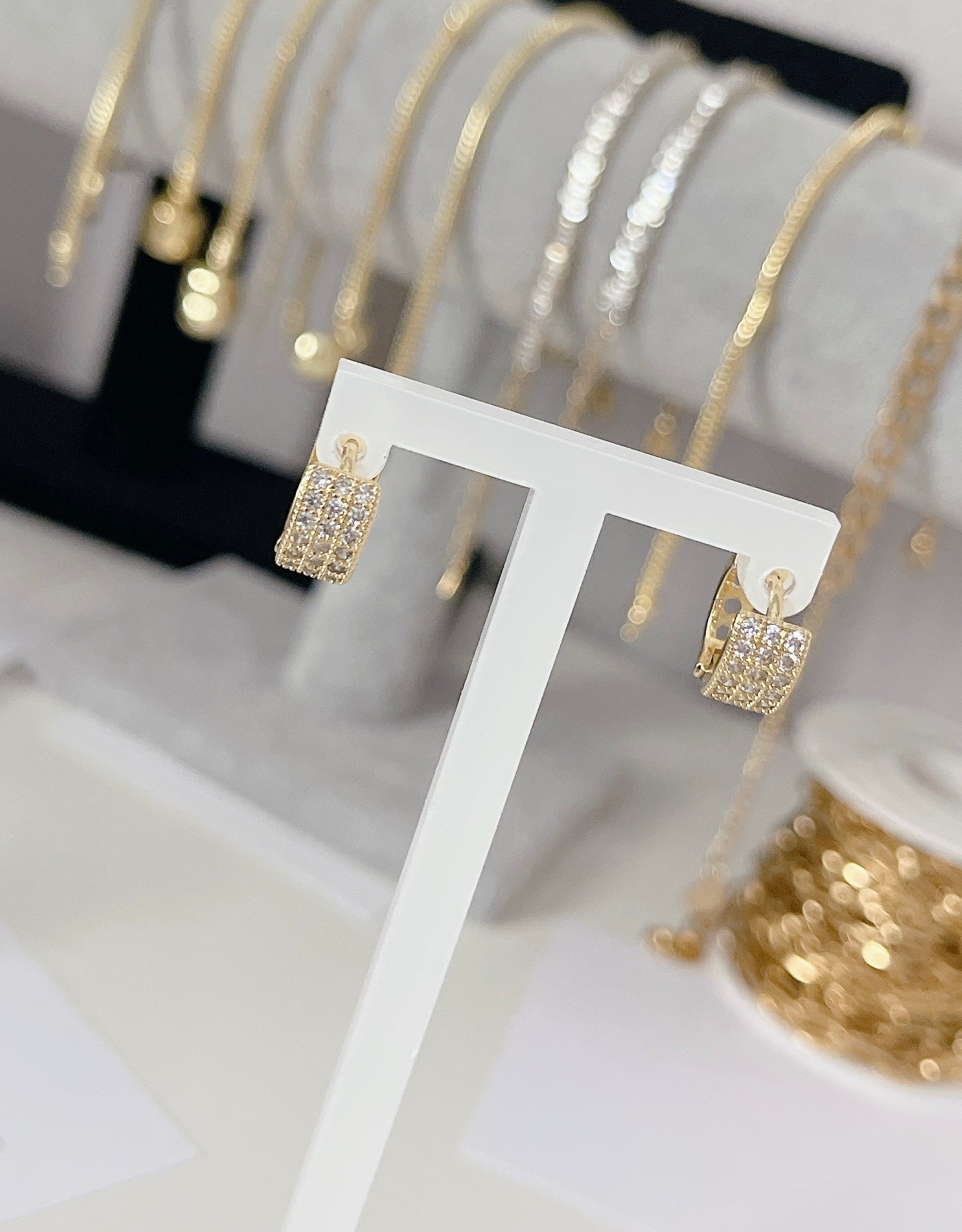 Crystal Hoop Earrings