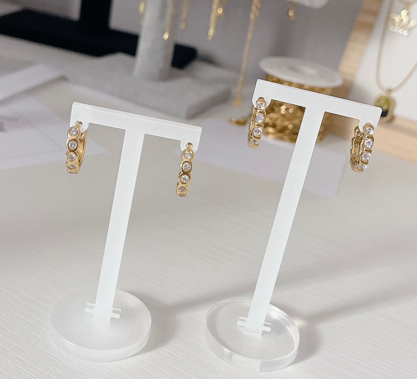 Crystal Hoop Earrings