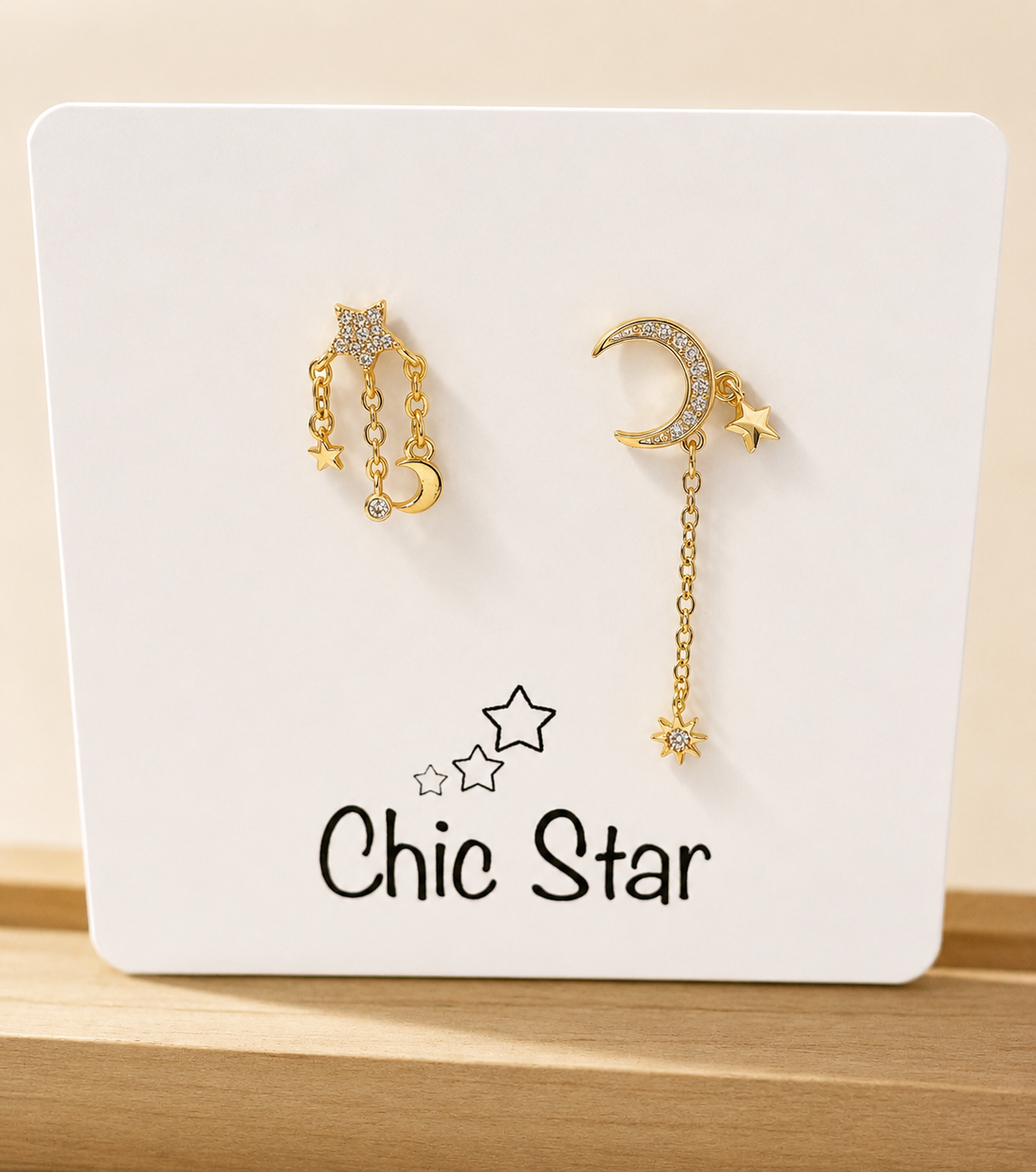 Star & Moon Earrings