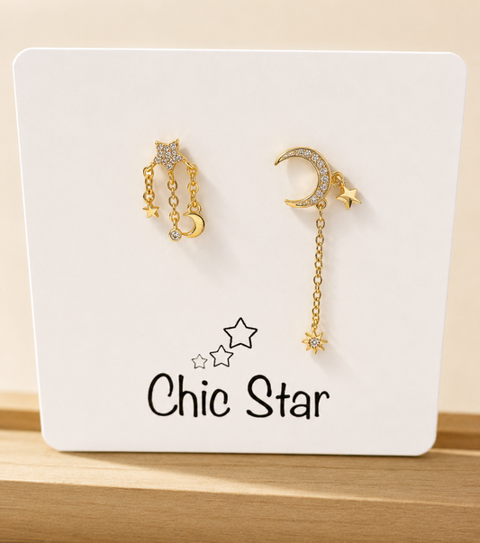 Star & Moon Earrings