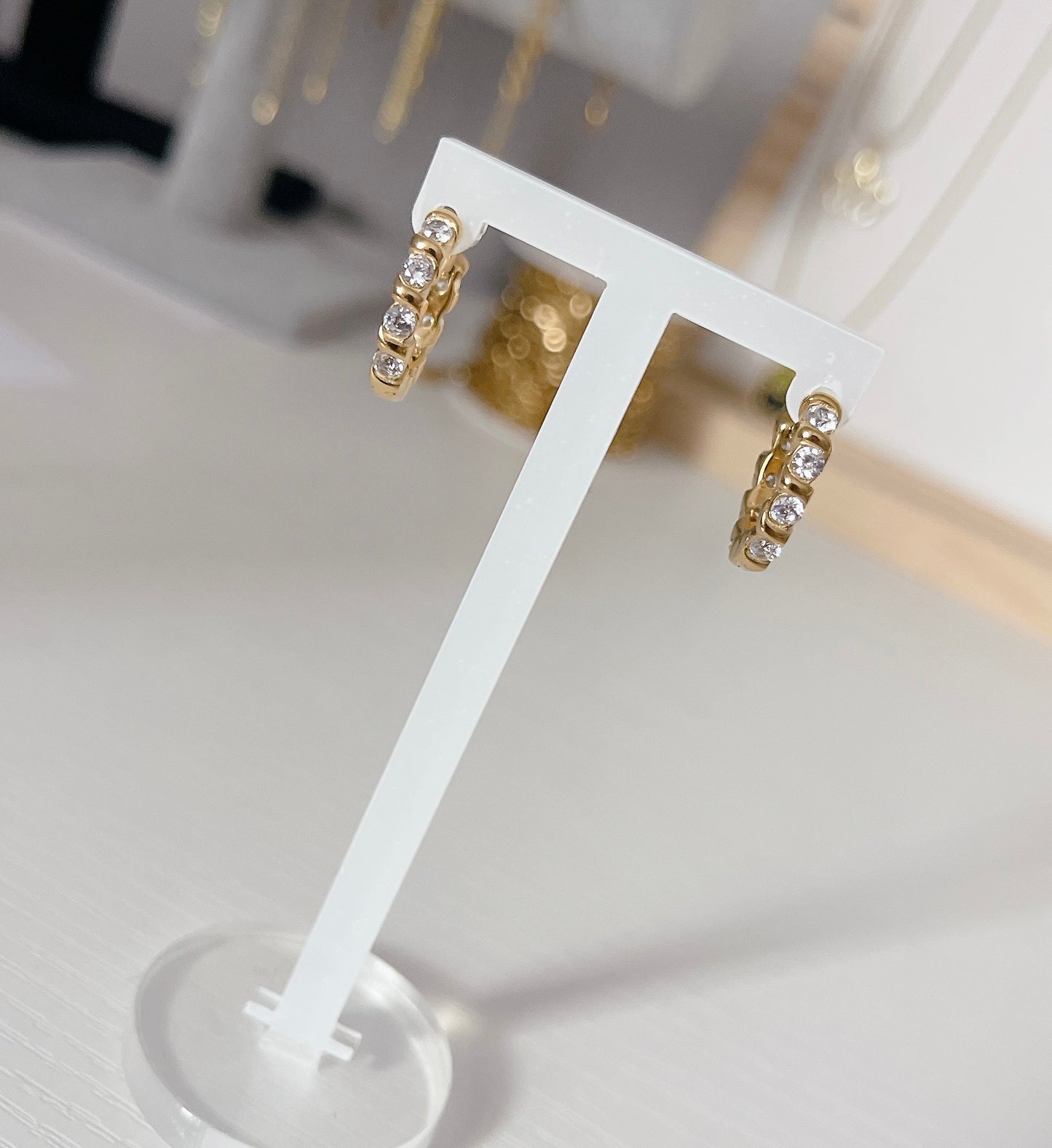 Crystal Hoop Earrings