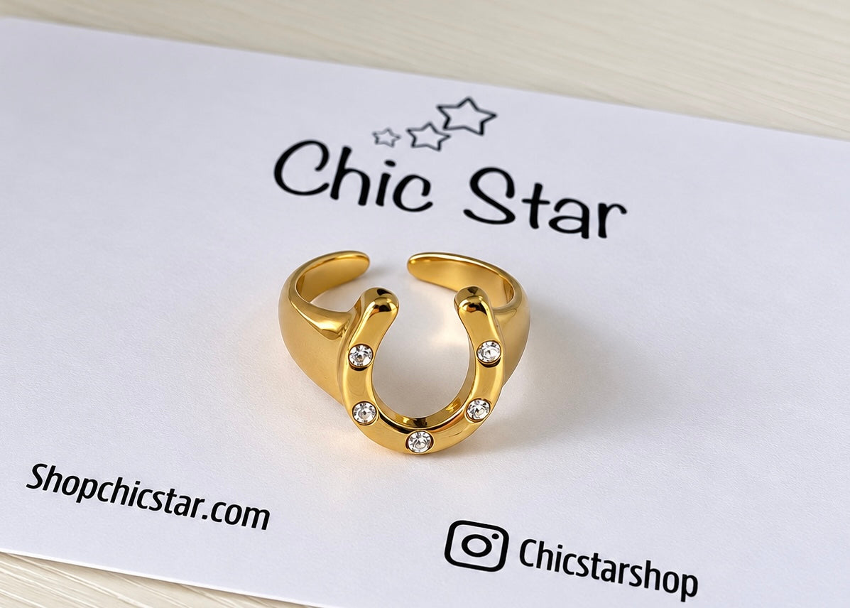 Lucky Horseshoe Ring