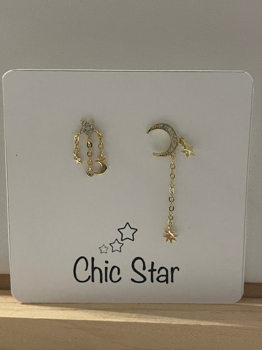 Star & Moon Earrings