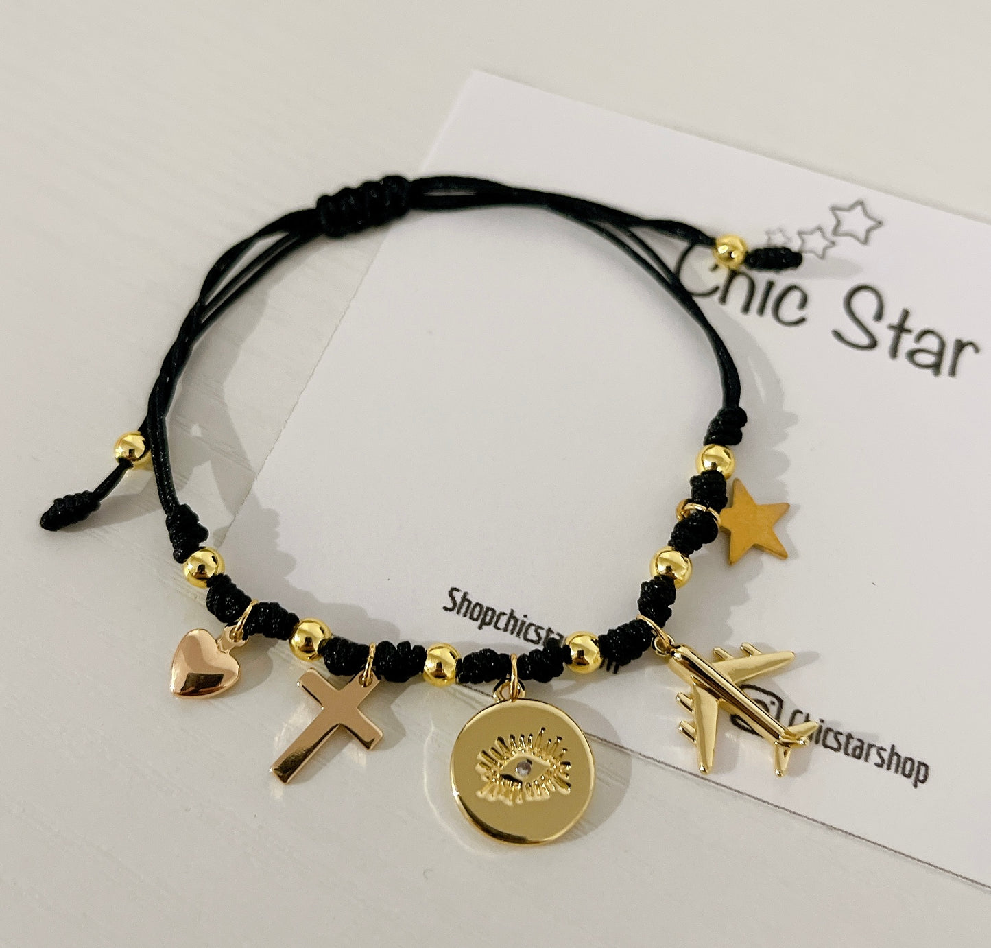 Cord Bracelet with Charm