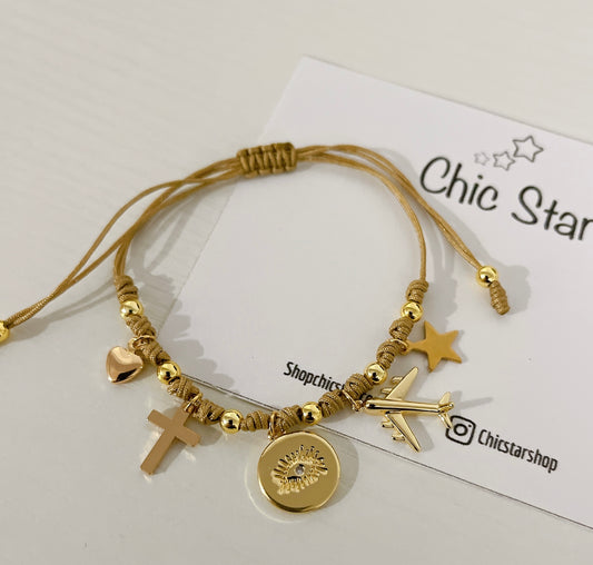 Cord Bracelet with Charm