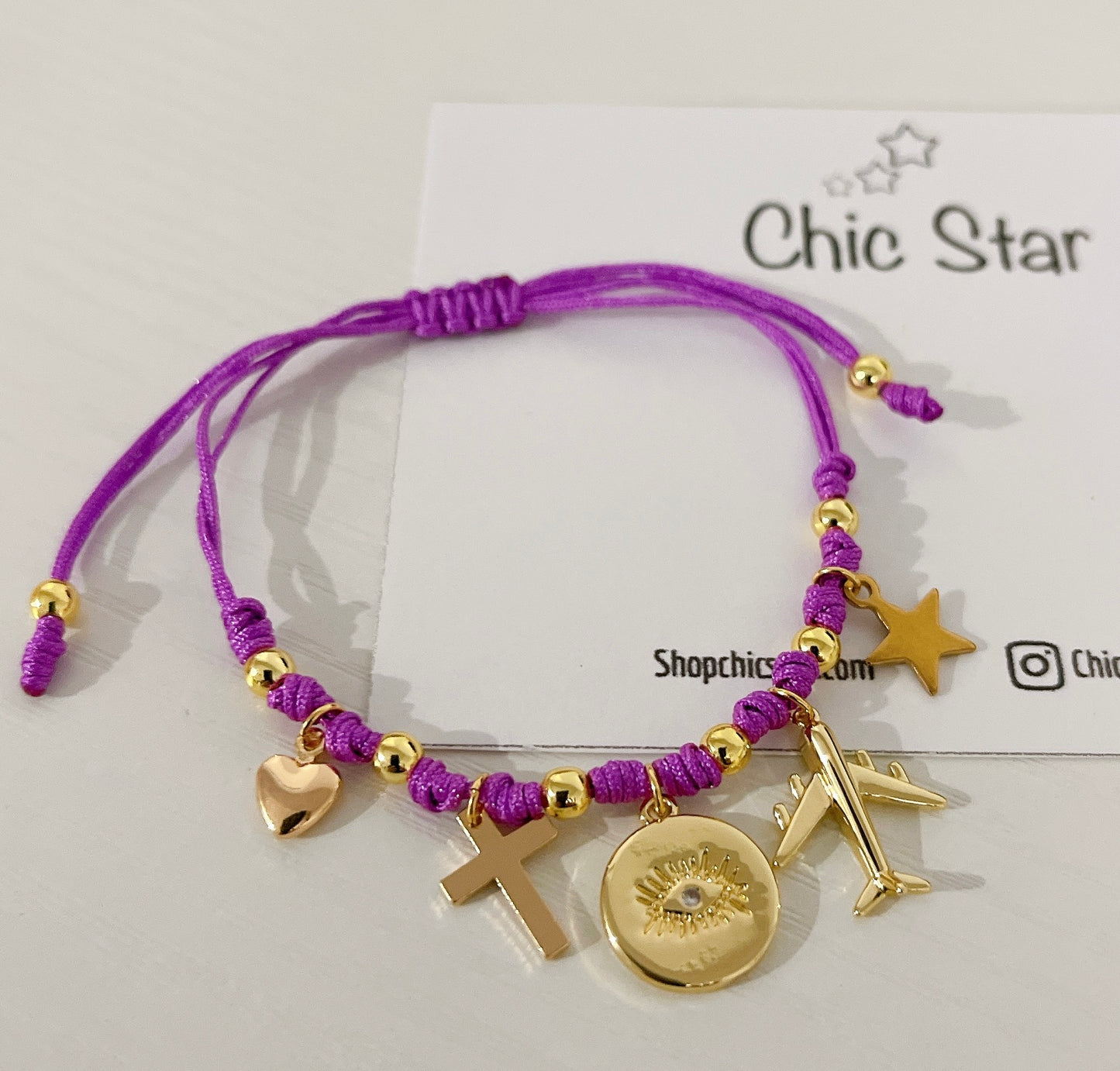 Cord Bracelet with Charm