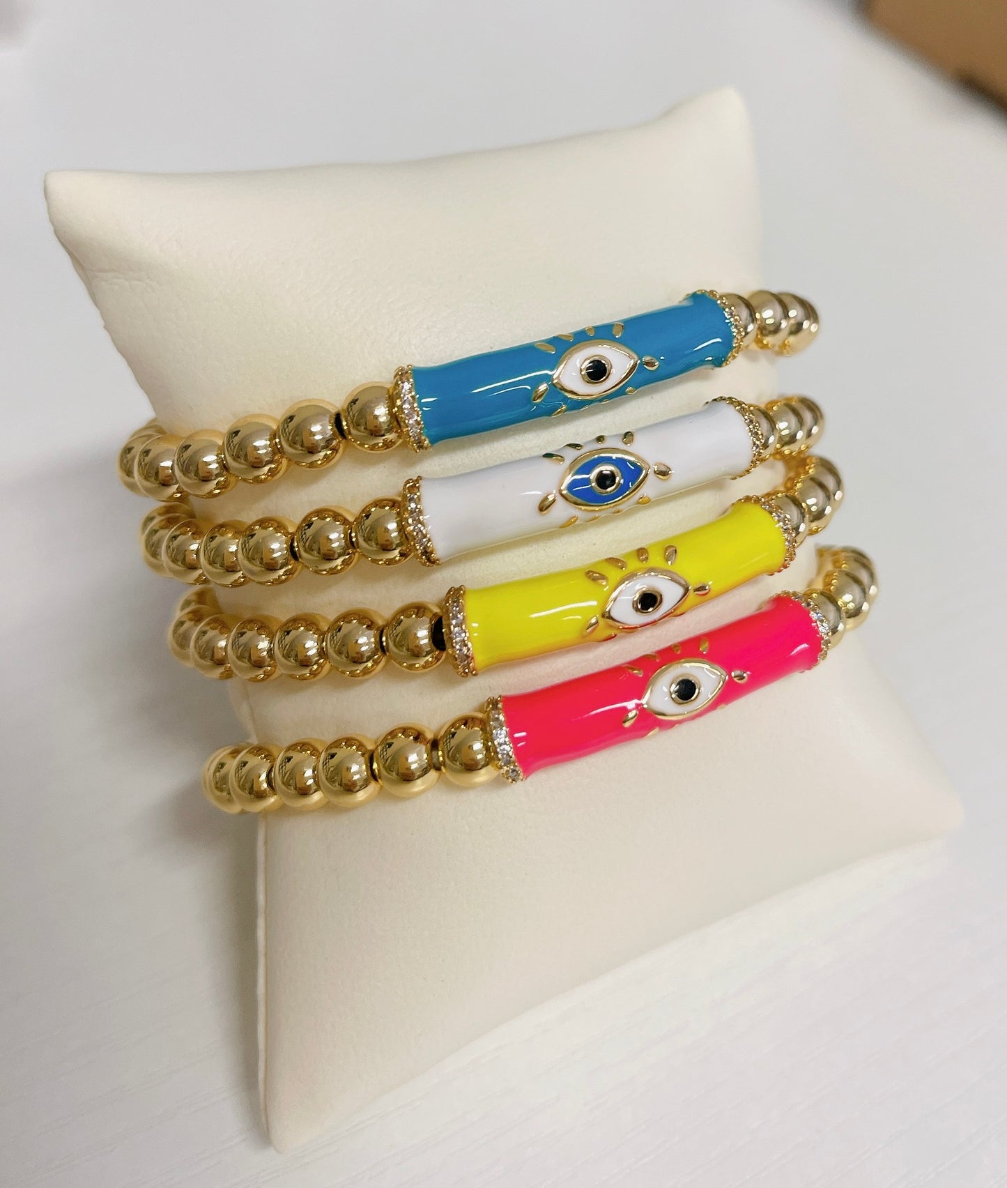 Gold beads with colorful Bracelet